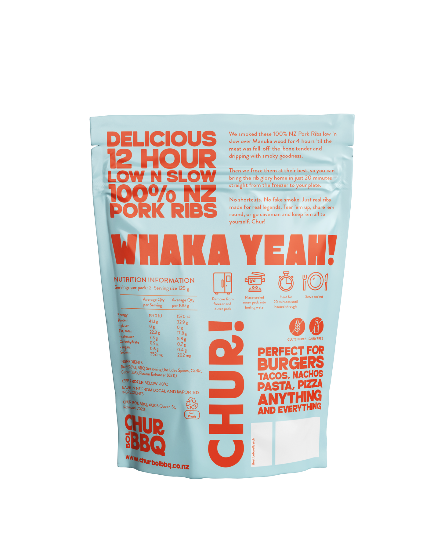 MANUKA SMOKED HALF RACK OF RIBS